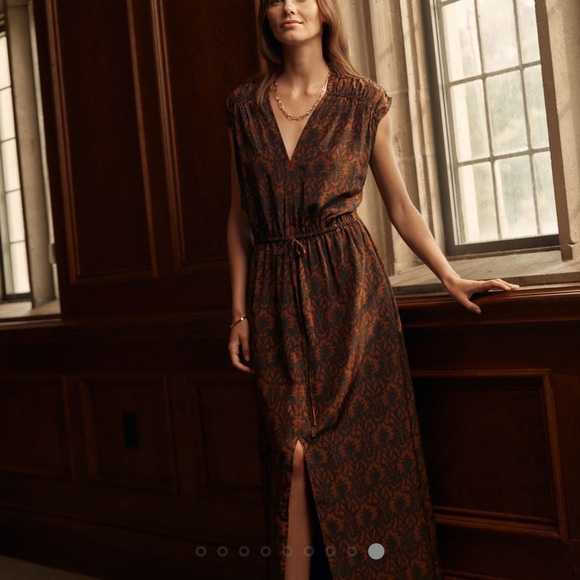 gorgeous silk print Billy Reid dress - Picture 7 of 9